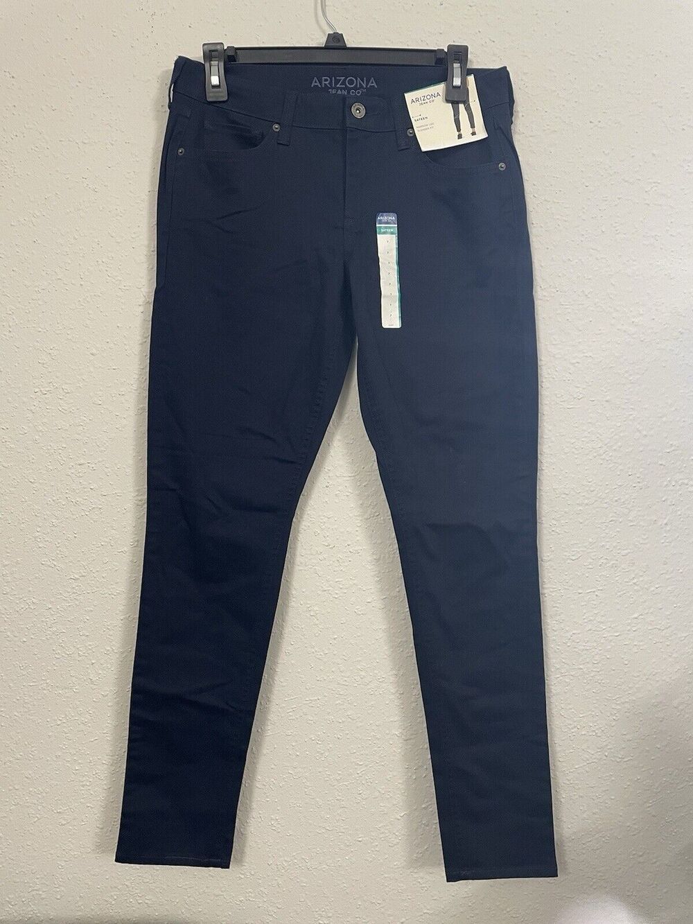 NWT Arizona Super Soft Luxe Stretch Twill Size 7 High Rise Jeans Blue